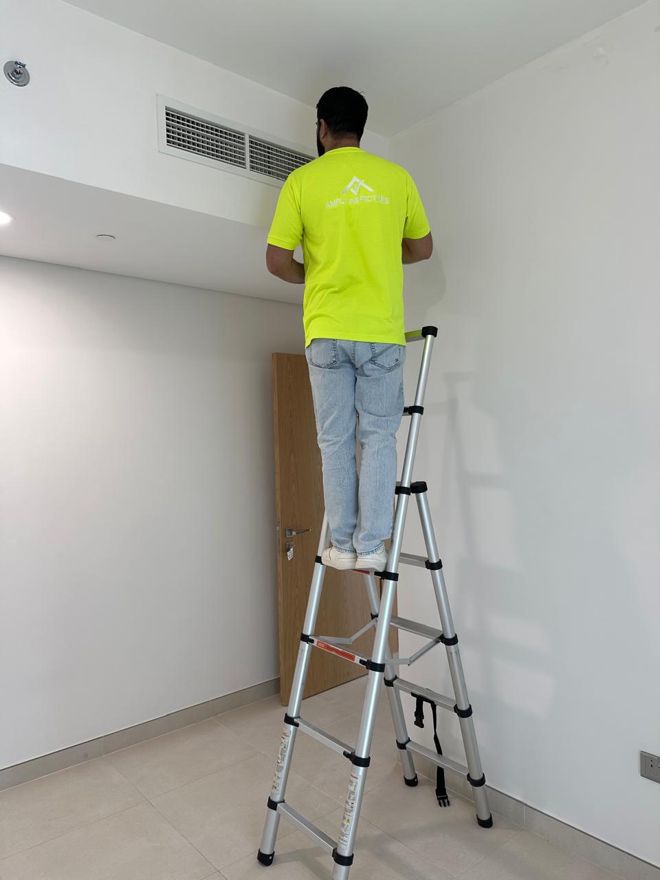 Certified inspector at work
